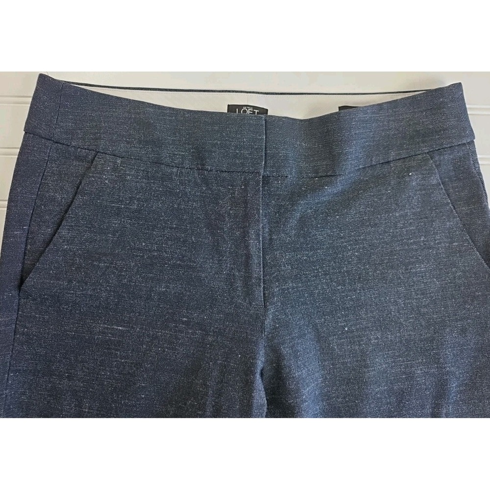 Ann Taylor LOFT Women's Pants Marisa Skinny Size 8 LINEN BLEND